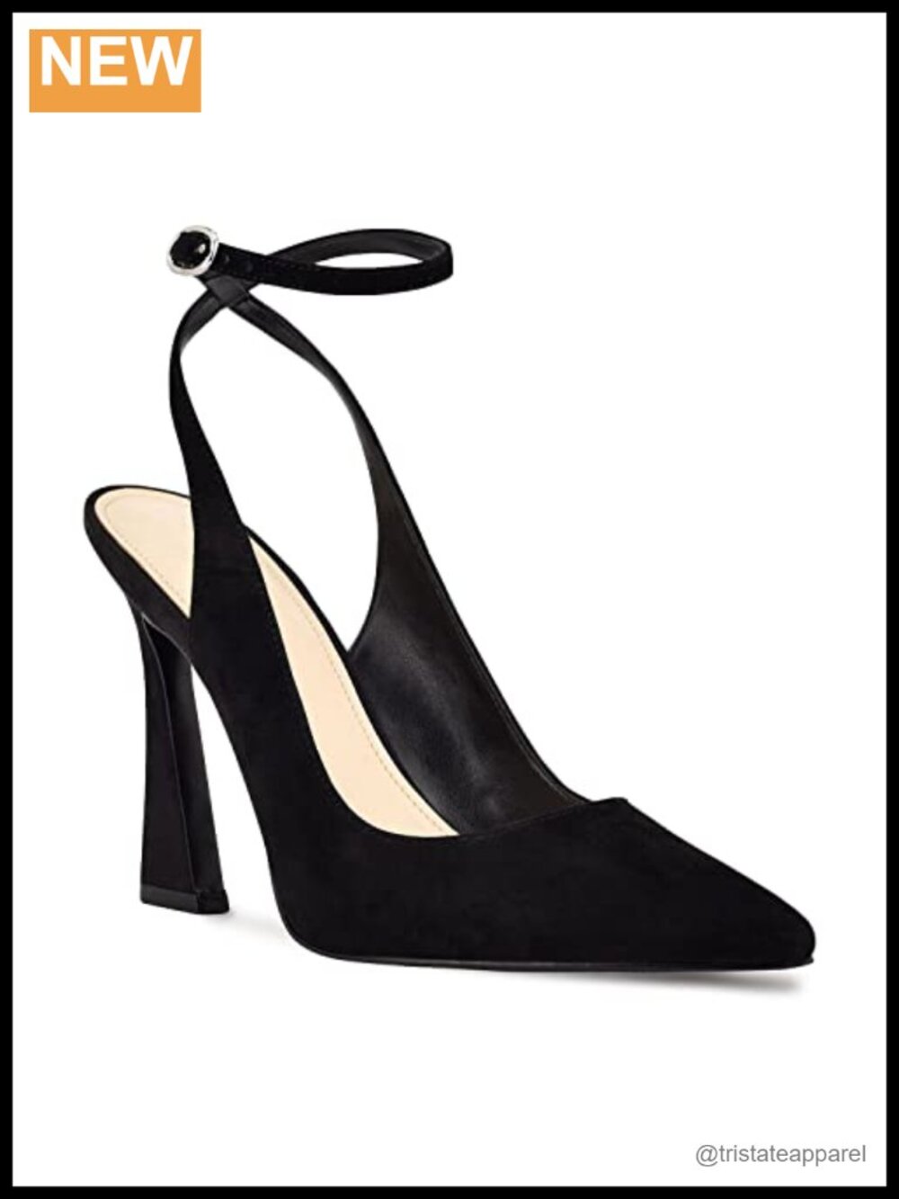 Women's Pointed Toe Slingback High Heel Pumps Faux Leather Wedding Dress Shoes